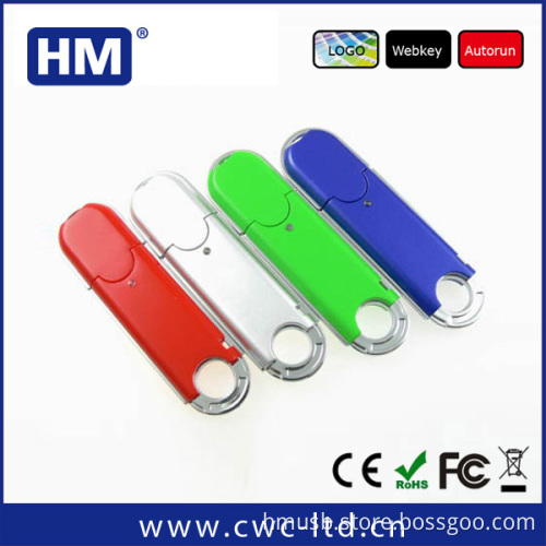 custom Classic white plastic usb stick free logo printing